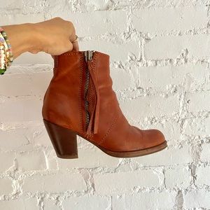 ACNE Pistol boots brown leather